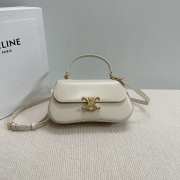 Uubags | Celine Teen Lola in shiny calfskin bag in white 20x11.5x5cm - 1