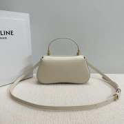 Uubags | Celine Teen Lola in shiny calfskin bag in white 20x11.5x5cm - 6