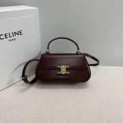 Uubags Celine Teen Lola in shiny calfskin bag in burgundy 20x11.5x5cm - 1