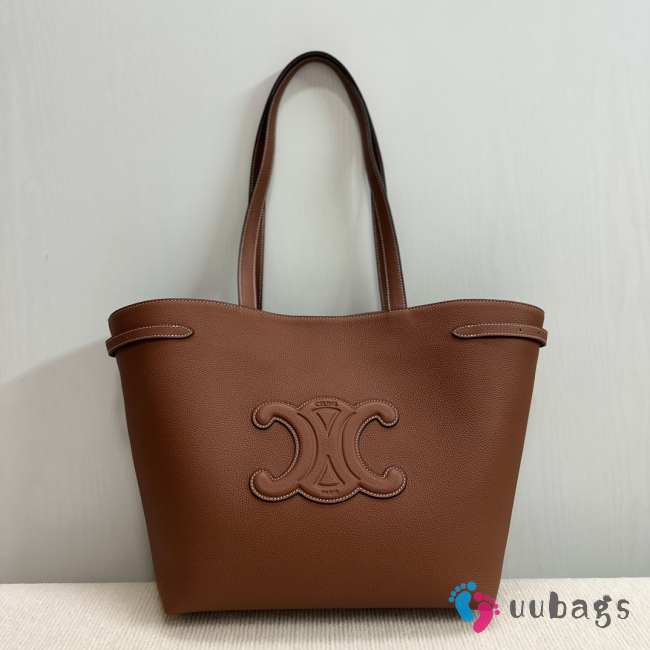 Uubags | Celine Cabas Anais Cuir Triomphe Bag in Brown Grained Calfskin 54x29.5x15cm - 1