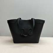 Uubags | Celine Cabas Anais Cuir Triomphe Bag in Black Grained Calfskin 54x29.5x15cm - 6