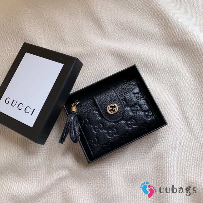 Uubags | Gucci Bi-fold wallet in black 12x9cm - 1