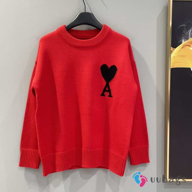 Uubags | Ami Paris sweater in red - 1