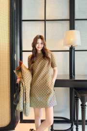 Uubags | Gucci canvas dress camel and ebony GG canvas - 4