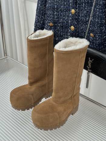 Uubags | Balenciaga Alaska Fur High Boot In Brown