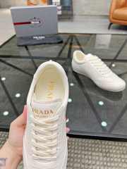 Uubags | Prada leather sneaker in Ivory - 3