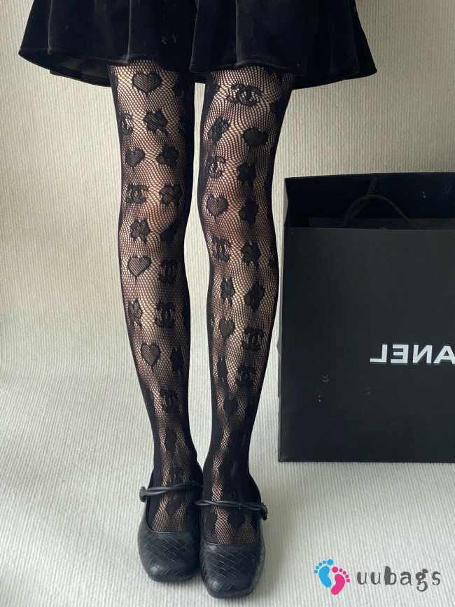 Uubags | Chanel pantyhose in black  - 1