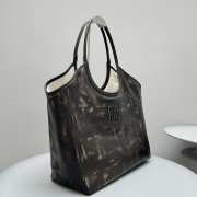 Uubags | Miu Miu Leather tote bag in coffee 38x17x30cm - 6