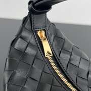 Uubags | Bottega Veneta Wallace bag with Intrecciato craftsmanship in black calf leather 22x13x9.5cm - 2