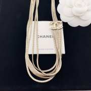 Uubags | Chanel Silver/Gold Double C Multi-layer Snake Bone Chain Necklace - 4