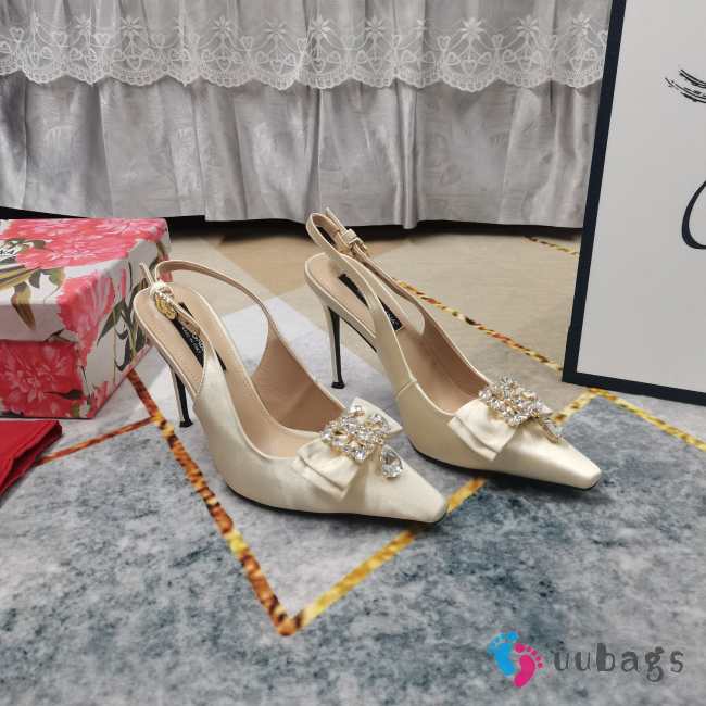 Uubags | Dolce & Gabbana high heel in beige 11cm - 1