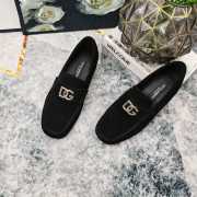 Uubags | Dolce & Gabbana Suede loafers in black - 3