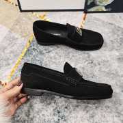 Uubags | Dolce & Gabbana Suede loafers in black - 4