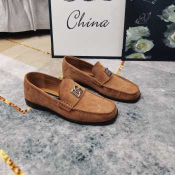 Uubags | Dolce & Gabbana Suede loafers in brown