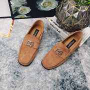 Uubags | Dolce & Gabbana Suede loafers in brown - 6