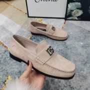 Uubags | Dolce & Gabbana Suede loafers in light beige - 4