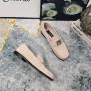 Uubags | Dolce & Gabbana Suede loafers in light beige - 2