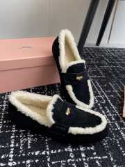 Uubags | Miu Miu fur loafer in black  - 5