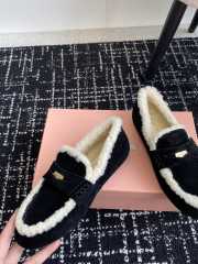 Uubags | Miu Miu fur loafer in black  - 2