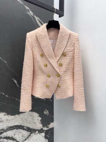 Uubags | Balmain Blazer Tweed In Pink