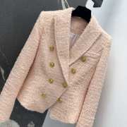 Uubags | Balmain Blazer Tweed In Pink - 5