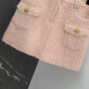 Uubags | Balmain tweed skirt in pink - 5