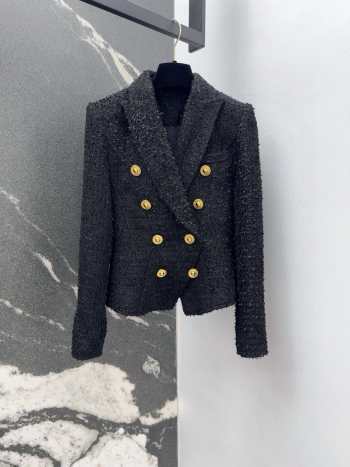 Uubags | Balmain Blazer Tweed In Black