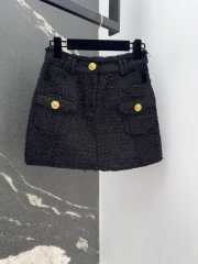 Uubags | Balmain tweed skirt in black - 1