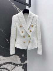 Uubags | Balmain Blazer Tweed In White - 1