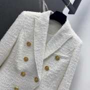 Uubags | Balmain Blazer Tweed In White - 3