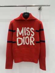 Uubags | Dior Alps Mock Neck Sweater In Red - 1