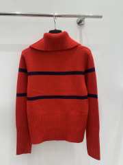 Uubags | Dior Alps Mock Neck Sweater In Red - 6