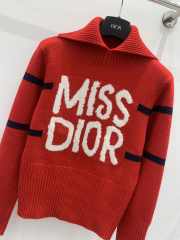 Uubags | Dior Alps Mock Neck Sweater In Red - 5