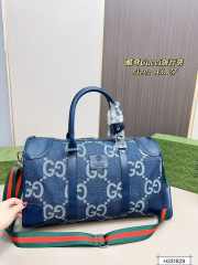 Uubags | Gucci large bag in blue denim 45x27x20cm - 5