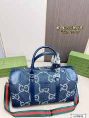 Uubags | Gucci large bag in blue denim 45x27x20cm - 4