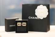 Uubags | Chanel earrings black with diamond - 6