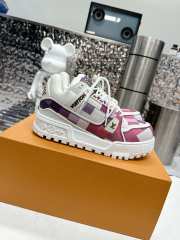 Uubags | Louis Vuitton Trainer Maxi Brown Damoflage In White/pink/purple - 1