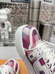 Uubags | Louis Vuitton Trainer Maxi Brown Damoflage In White/pink/purple - 4