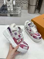 Uubags | Louis Vuitton Trainer Maxi Brown Damoflage In White/pink/purple - 3