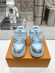 Uubags | Louis Vuitton Trainer Maxi Brown Damoflage Sneakers In Blue - 6