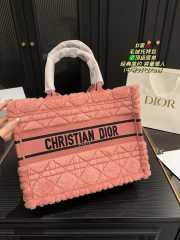 Uubags | Dior Book Tote Ecru Cannage Lambskin Shearling In Pink 36x27.5x16.5cm - 2