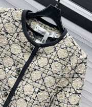 Uubags | Dior Cannage Cropped Jacket Beige and Black Cotton-Blend Tweed - 4