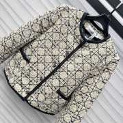 Uubags | Dior Cannage Cropped Jacket Beige and Black Cotton-Blend Tweed - 2