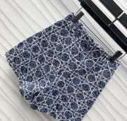 Uubags | Dior Macrocannage Short Blue and Black Cotton-Blend Tweed - 3