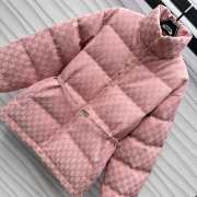 Uubags | Gucci canvas bomber jacket pink and ebony GG canvas - 3