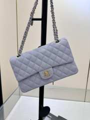 Uubags | Chanel Classic Double Flap 21K Purple Quilted Caviar With Light Gold Hardware 25cm - 4