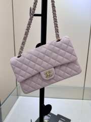 Uubags | Chanel Classic Double Flap 21K Pink Quilted Caviar With Light Gold Hardware 25cm - 2