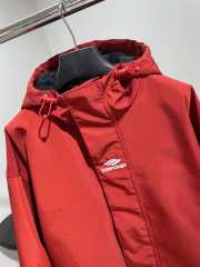 Uubags | Balenciaga 3B Sports Icon Ski Parka in red technical ripstop - 4