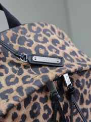 Uubags | YSL beige and black Leopard print city backpack 30x38x17cm  - 4