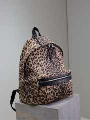 Uubags | YSL beige and black Leopard print city backpack 30x38x17cm  - 3